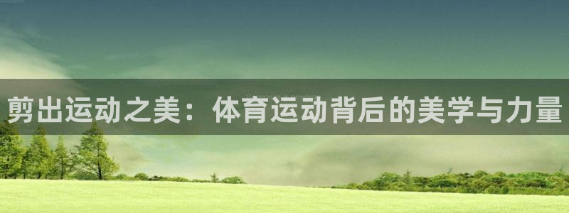vsport体育官网下载软件：剪出运动之美：体育运动